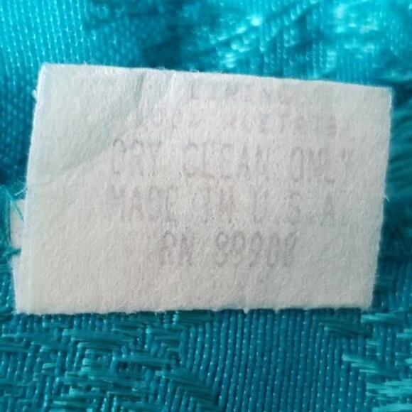 N4) VTG Nah Nah Collection Womens Suit Skirt Set Size 8 Padded Blazer Green USA - Picture 16 of 16